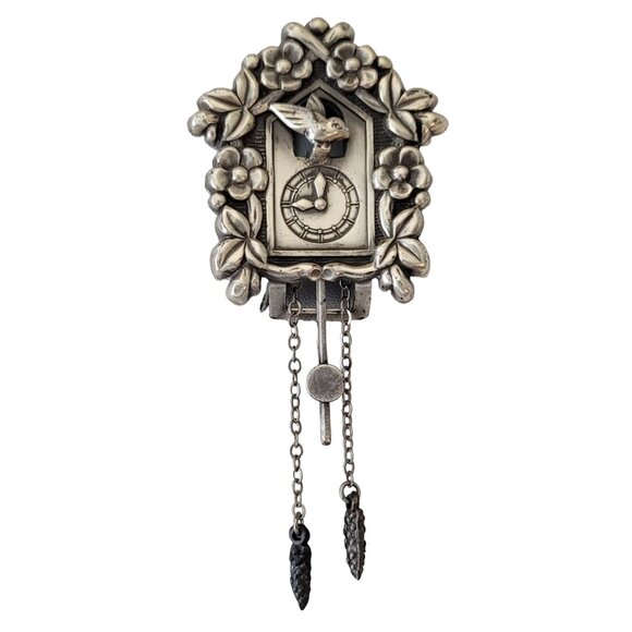 Coro Pegasus Articulated Cuckoo Clock Fur Clip, Signed E828 - Picture 11 of 11